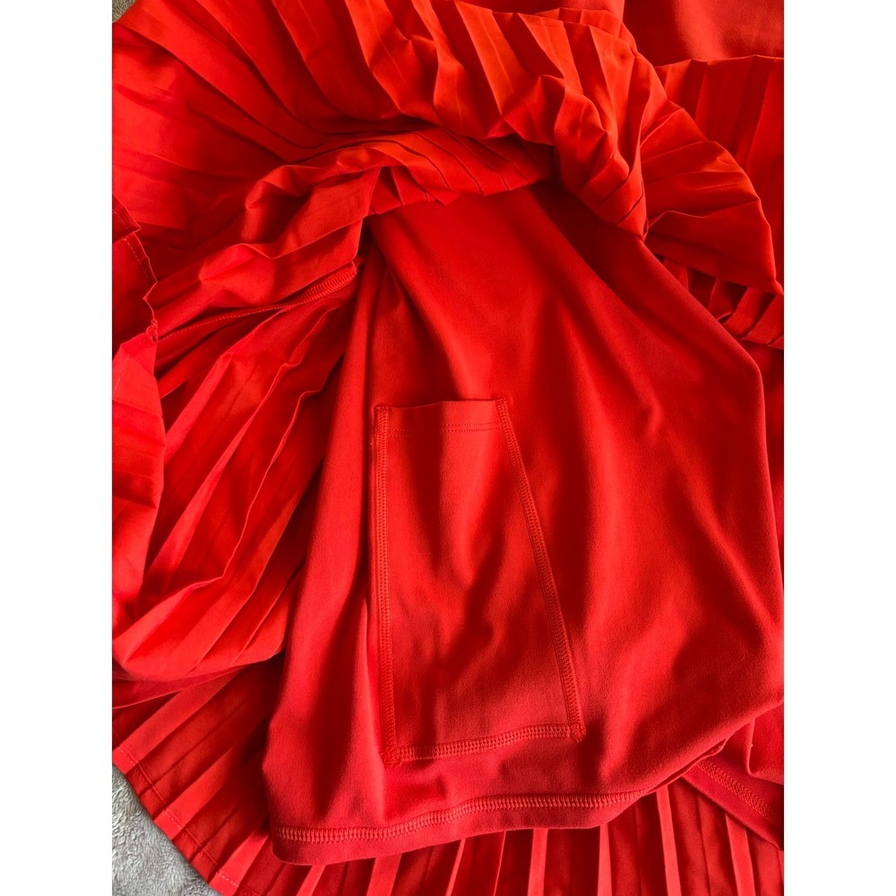 Fabletics Hot Shot Pleated Active Dress Heated Red XL - Picture 7 of 9